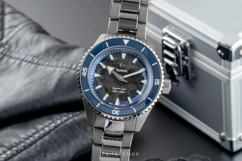 Rado Captain Cook ceramic / titanium automatic men's watch 01.734.6128.3.020 LP: 4450EUR [2506603]