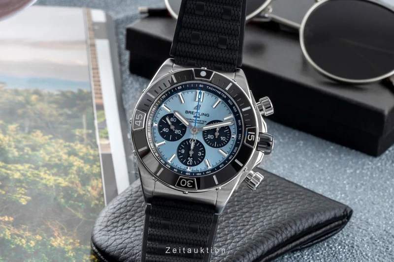 Breitling Chronomat chronograph steel / platinium automatic men's watch PB0136251C1S1 LP: 12650EUR [2506709]