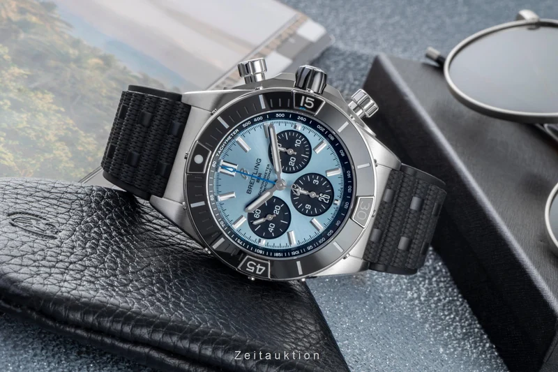 Breitling Chronomat chronograph steel / platinium automatic men's watch PB0136251C1S1 LP: 12650EUR [2506709]