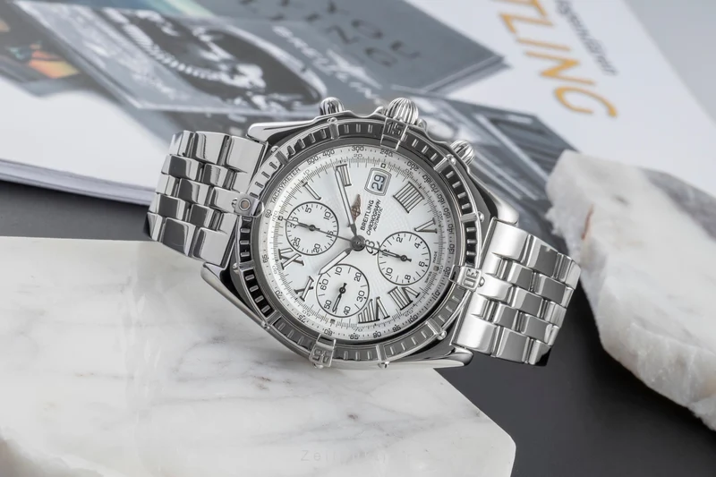 Breitling Crosswind chronograph steel automatic men's watch A13055 LP: 8100EUR [2506319]