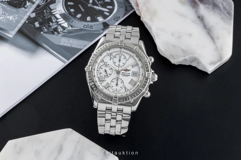 Breitling Crosswind chronograph steel automatic men's watch A13055 LP: 8100EUR [2506319]