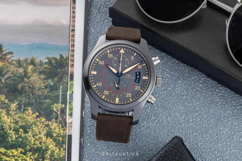 IWC Fliegerchronograph chronograph ceramic / titanium automatic men's watch IW388002 [2506425]