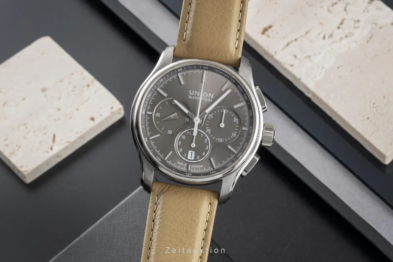Union Glashütte Belisar chronograph titanium automatic men's watch D002.427.46.081.00 [2506158]