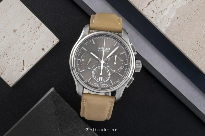 Union Glashütte Belisar chronograph titanium automatic men's watch D002.427.46.081.00 [2506158]