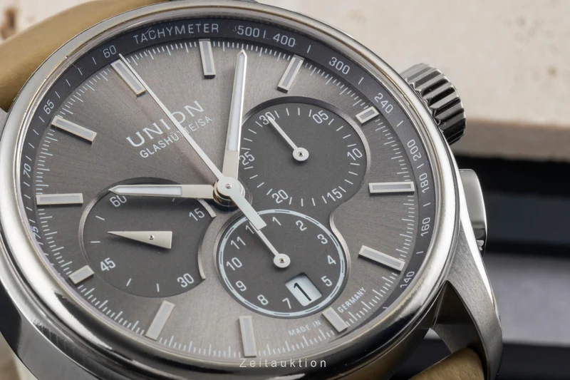 Union Glashütte Belisar chronograph titanium automatic men's watch D002.427.46.081.00 [2506158]