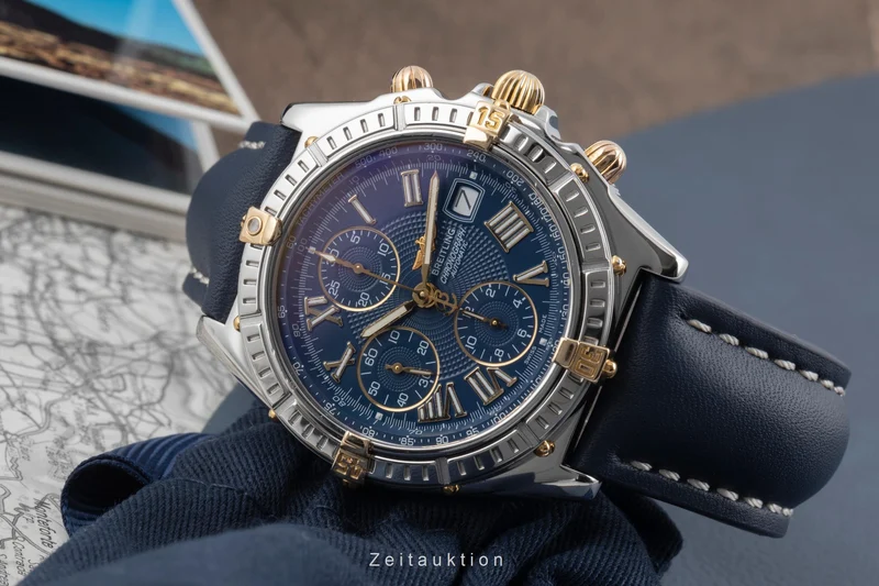 Breitling Crosswind chronograph steel / gold automatic men's watch B13055 [2506633]