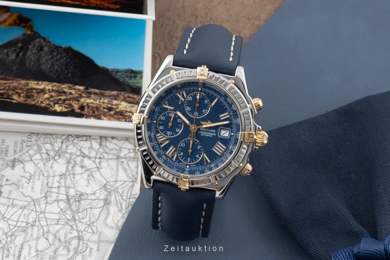 Breitling Crosswind chronograph steel / gold automatic men's watch B13055 [2506633]
