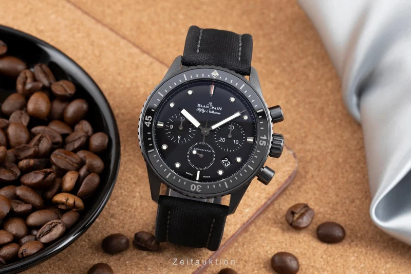 Blancpain Fifty Fathoms chronograph ceramic automatic men's watch 5200-0130-B52A LP: 19750EUR [2506698]