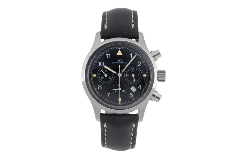 IWC Pilot chronograph steel quartz men's watch IW374101 [2505372]