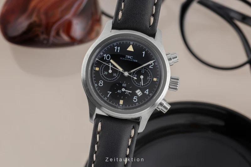 IWC Pilot chronograph steel quartz men's watch IW374101 [2505372]
