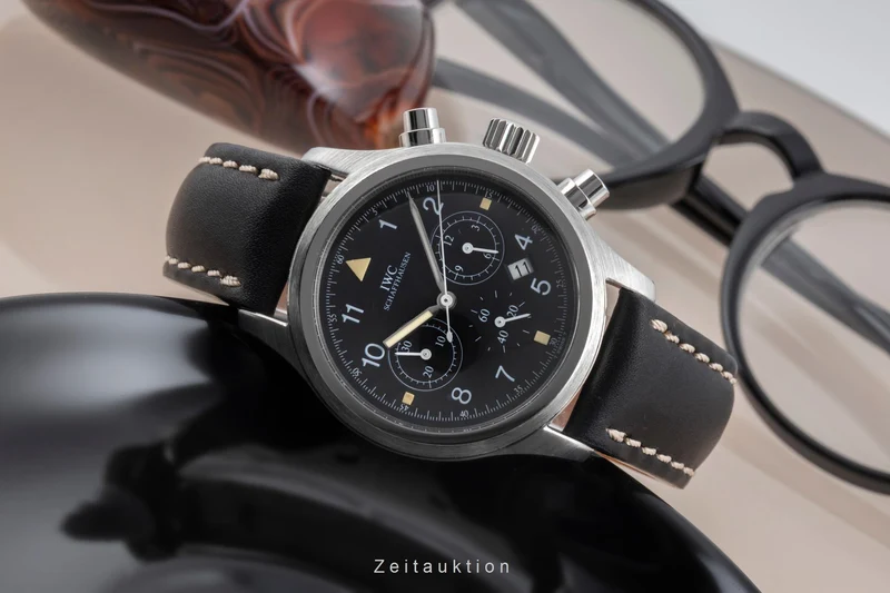 IWC Pilot chronograph steel quartz men's watch IW374101 [2505372]