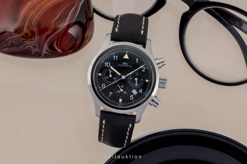 IWC Pilot chronograph steel quartz men's watch IW374101 [2505372]