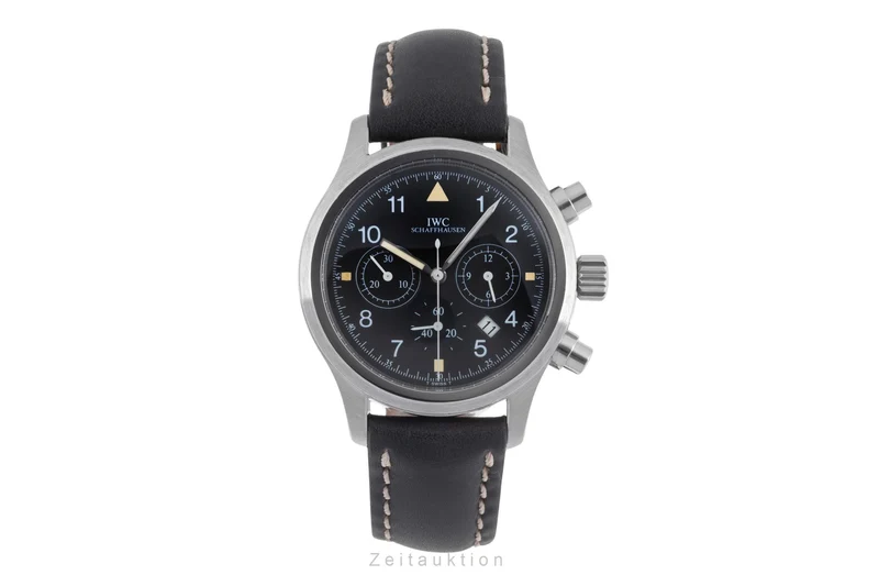 IWC Pilot chronograph steel quartz men's watch IW374101 [2505372]