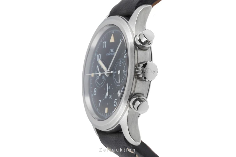 IWC Pilot chronograph steel quartz men's watch IW374101 [2505372]