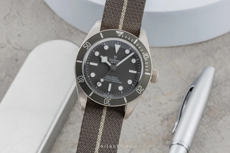 Tudor Black Bay silver automatic men's watch 79010S LP: 4810EUR [2504582]