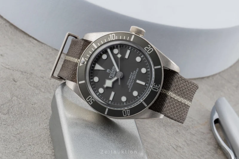 Tudor Black Bay silver automatic men's watch 79010S LP: 4810EUR [2504582]