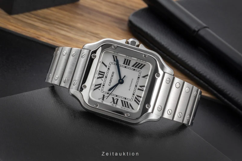 Cartier Santos steel automatic men's watch WSSA0029 LP: 8050EUR [2506312]