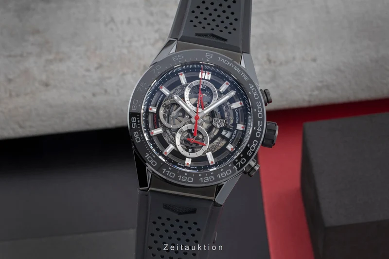 Tag Heuer Carrera chronograph ceramic / steel automatic men's watch CAR2A90.FT6071 [2506764]