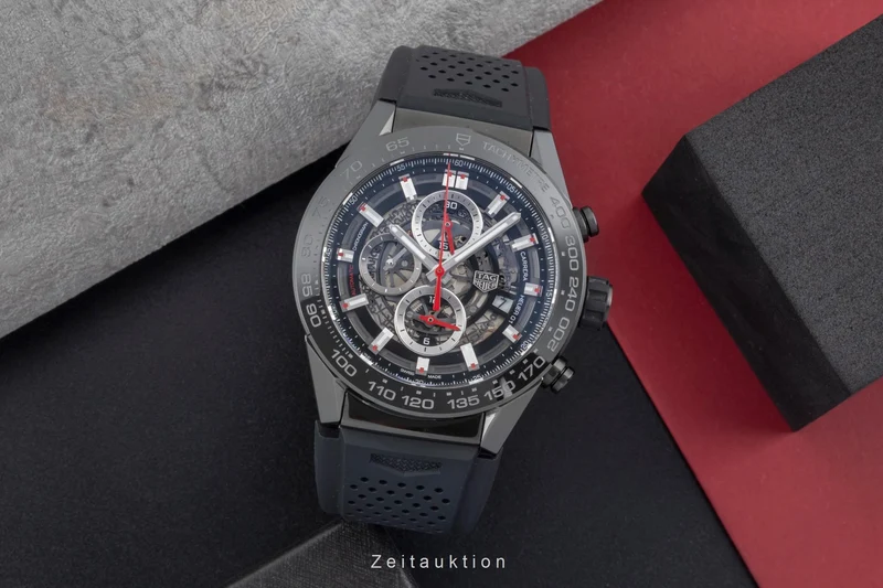 Tag Heuer Carrera chronograph ceramic / steel automatic men's watch CAR2A90.FT6071 [2506764]