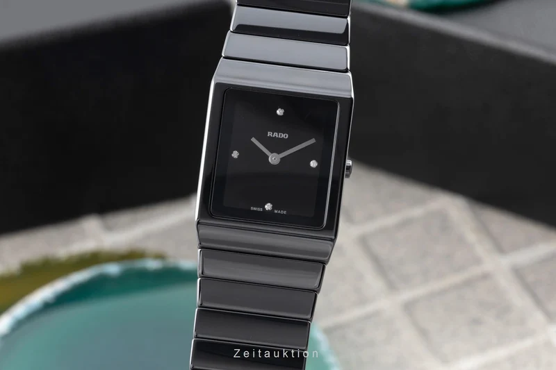 Rado Diastar Ceramica ceramic / titanium quartz women's watch R21702702 [2506886]
