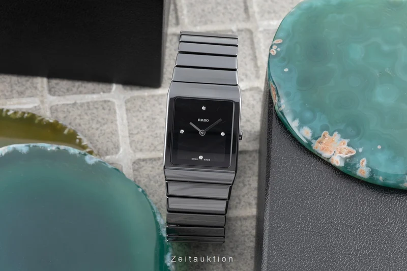 Rado Diastar Ceramica ceramic / titanium quartz women's watch R21702702 [2506886]