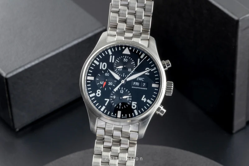 IWC Fliegerchronograph chronograph steel automatic men's watch IW377710 LP: 9000EUR [2506130]