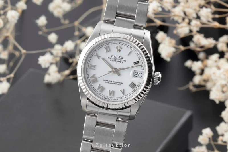 Rolex Datejust steel / white gold automatic men's watch 68274 [2506417]