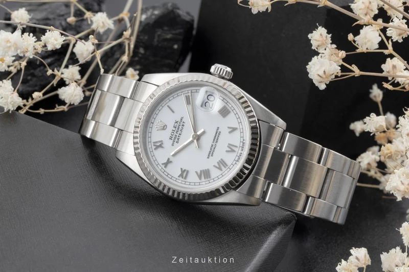 Rolex Datejust steel / white gold automatic men's watch 68274 [2506417]