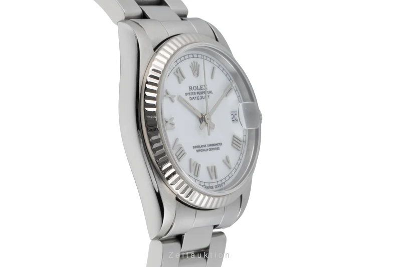 Rolex Datejust steel / white gold automatic men's watch 68274 [2506417]