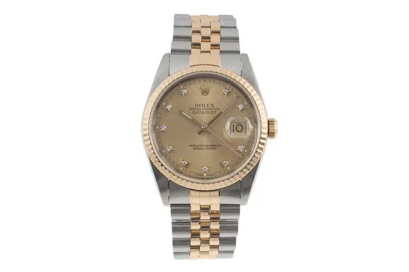 Rolex Datejust steel / gold automatic men's watch 16233 LP: 16300EUR [2506584]