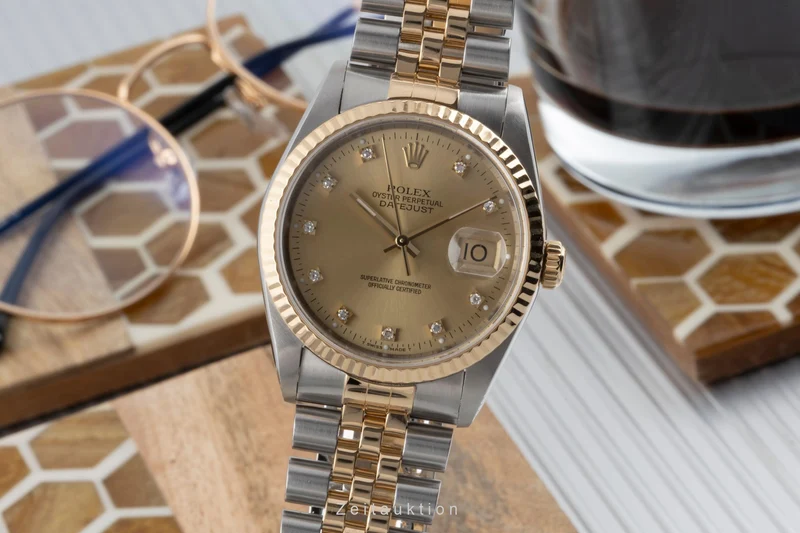 Rolex Datejust steel / gold automatic men's watch 16233 LP: 16300EUR [2506584]