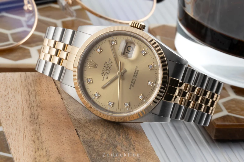 Rolex Datejust steel / gold automatic men's watch 16233 LP: 16300EUR [2506584]
