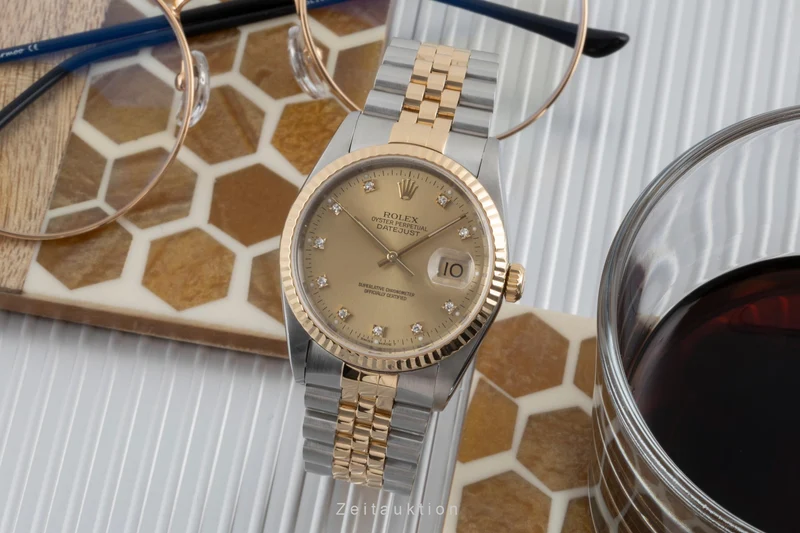 Rolex Datejust steel / gold automatic men's watch 16233 LP: 16300EUR [2506584]