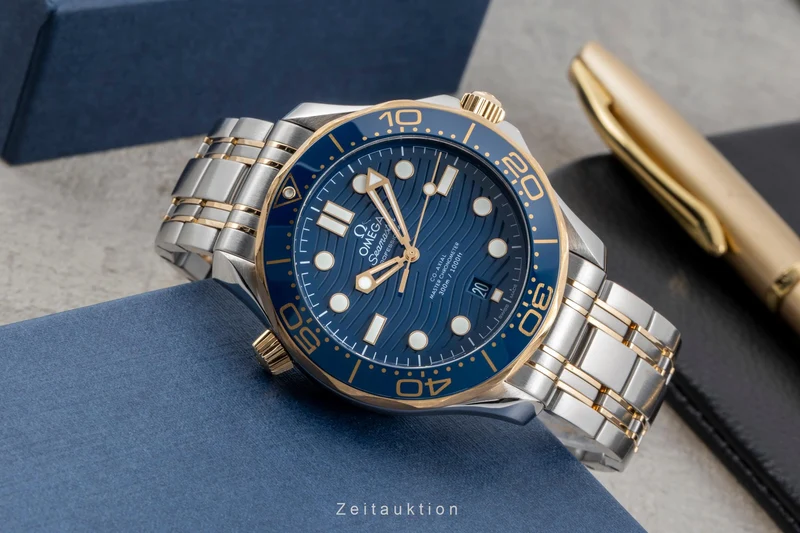 Omega Seamaster steel / gold automatic men's watch 210.20.42.20.03.001 LP: 13800EUR [2506725]