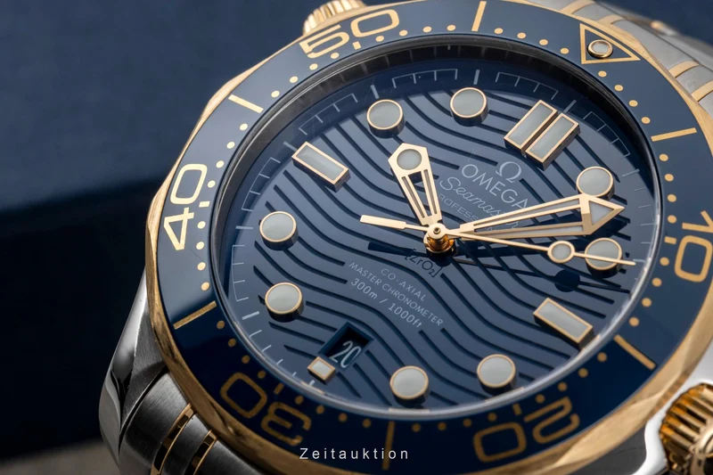 Omega Seamaster steel / gold automatic men's watch 210.20.42.20.03.001 LP: 13800EUR [2506725]