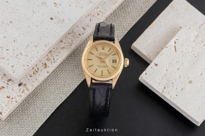 Rolex Lady Datejust 18 ct gold automatic women's watch 6927 Vintage [2506635]