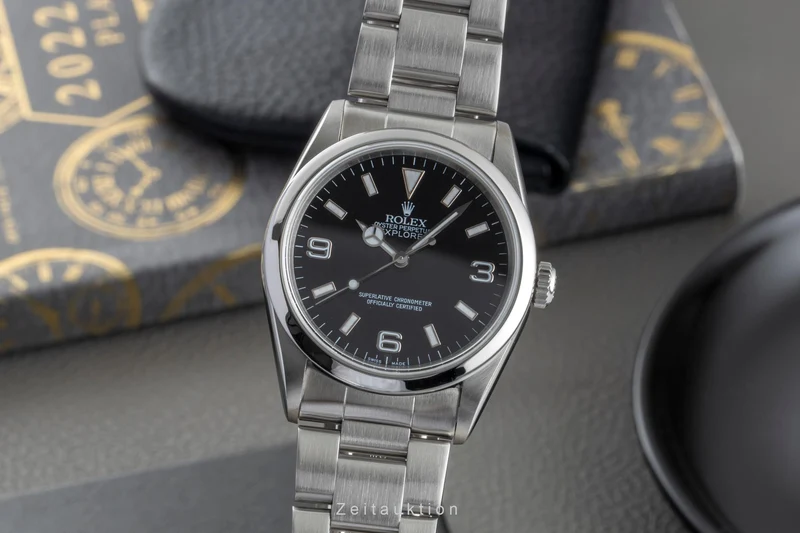 Rolex Explorer steel automatic men's watch 14270 [2506604]