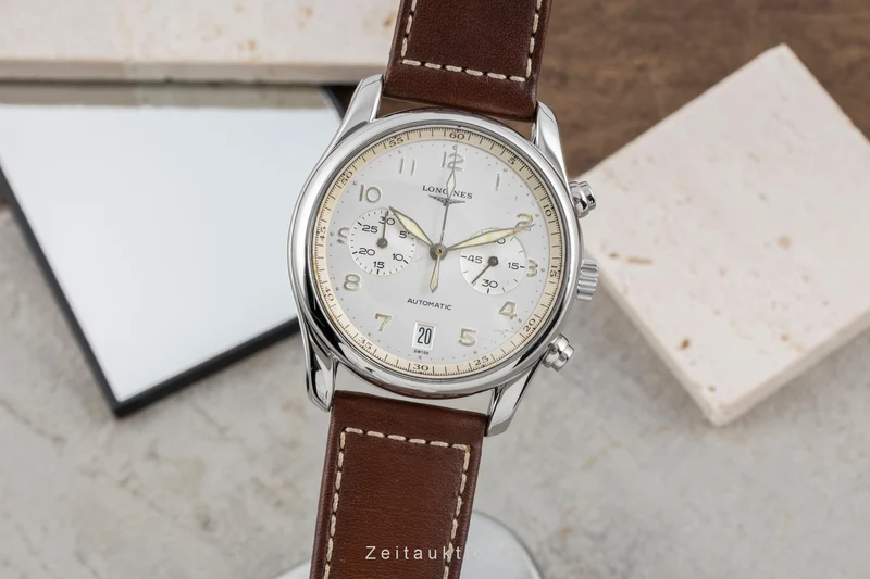 Longines Avigation chronograph steel automatic men's watch L2.620.4 [2505284]