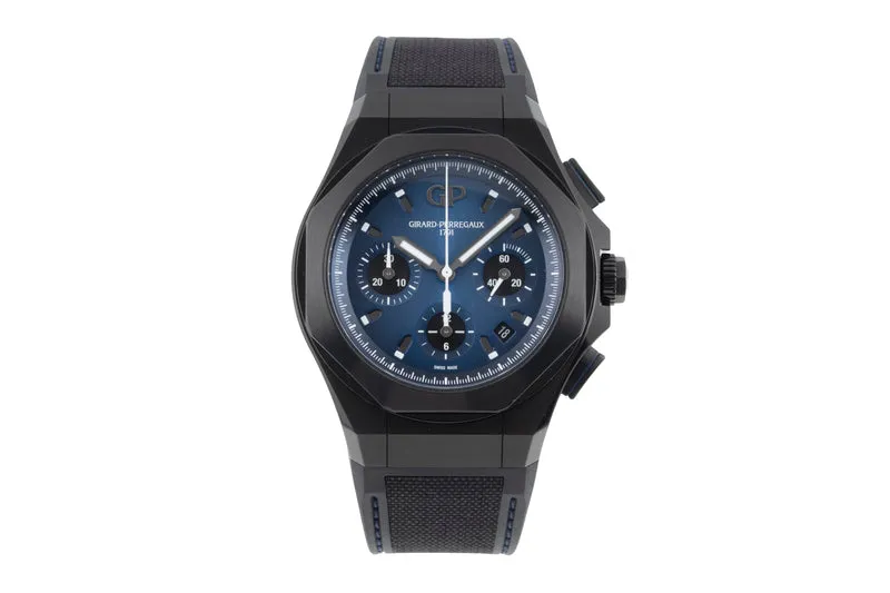 Girard Perregaux Laureato chronograph titanium automatic men's watch 81060-21-491-FH6A LP: 17100EUR [2506777]