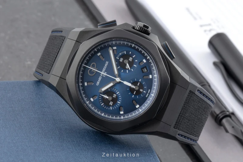Girard Perregaux Laureato chronograph titanium automatic men's watch 81060-21-491-FH6A LP: 17100EUR [2506777]