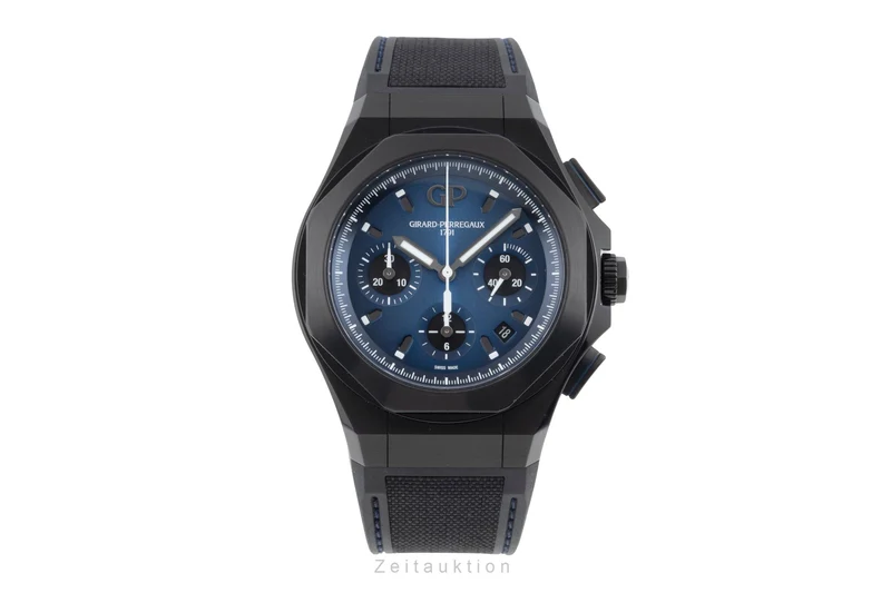 Girard Perregaux Laureato chronograph titanium automatic men's watch 81060-21-491-FH6A LP: 17100EUR [2506777]