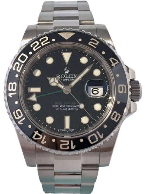 Rolex GMT-Master II Edelstahl 116710LN gebraucht aus 2012