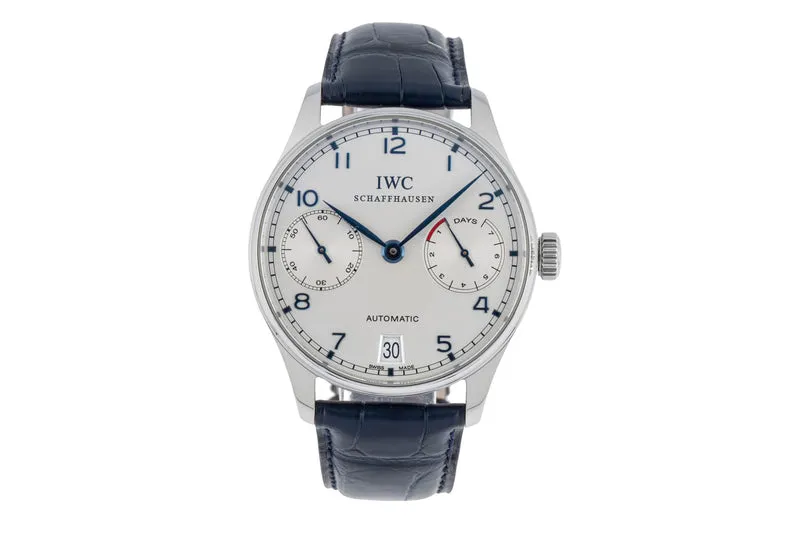 IWC Portugieser steel automatic men's watch IW500107 LP: 14000EUR [2506210]