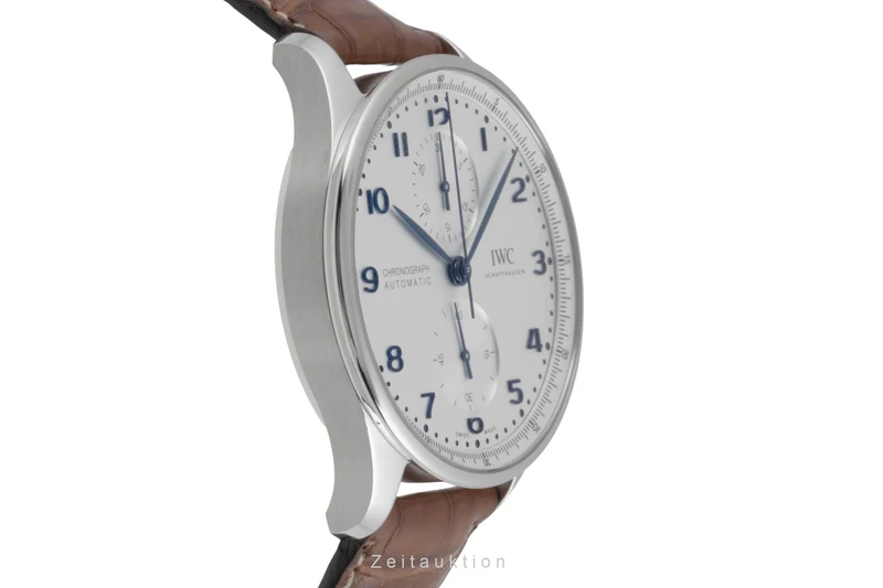 IWC Portugieser chronograph steel automatic men's watch IW371617 LP: 10100EUR [2506629]