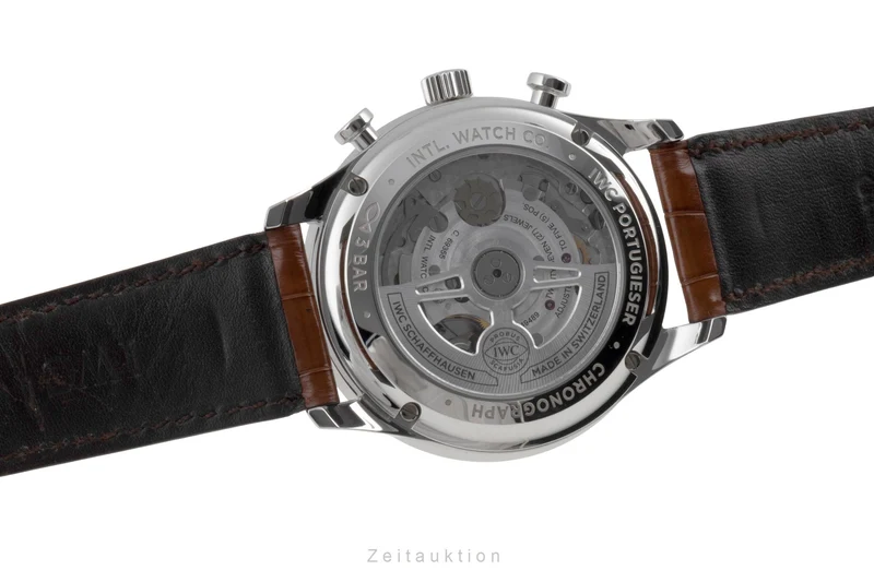 IWC Portugieser chronograph steel automatic men's watch IW371617 LP: 10100EUR [2506629]