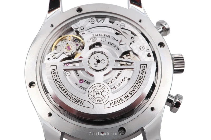 IWC Portugieser chronograph steel automatic men's watch IW371617 LP: 10100EUR [2506629]