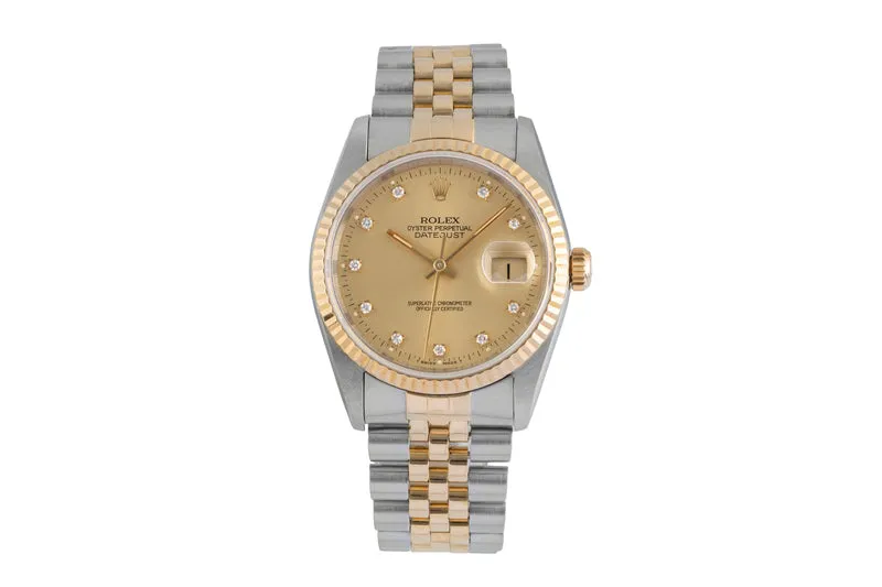Rolex Datejust steel / gold automatic men's watch 16233 LP: 16300EUR [2506588]