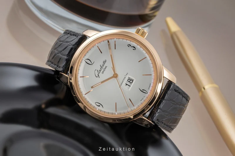 Glashütte Sixties 18 ct red gold automatic men's watch 2-39-47-01-01-04 LP: 18200EUR [2506753]