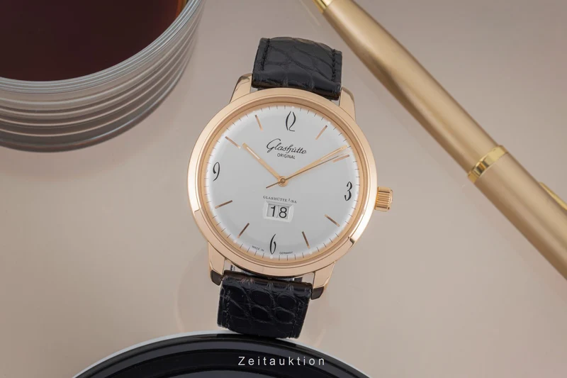 Glashütte Sixties 18 ct red gold automatic men's watch 2-39-47-01-01-04 LP: 18200EUR [2506753]