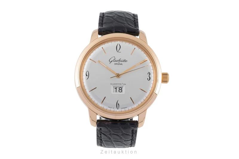 Glashütte Sixties 18 ct red gold automatic men's watch 2-39-47-01-01-04 LP: 18200EUR [2506753]